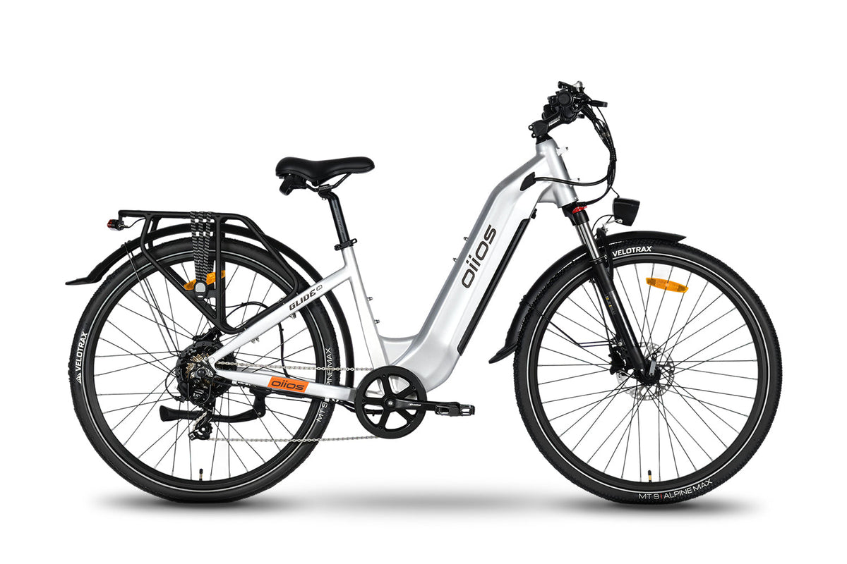 Oiios Glide ebike in Platinum White
